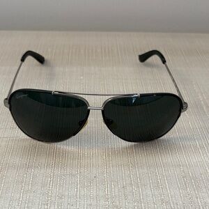 Authentic Salvatore Ferragamo Black Aviator Sunglasses